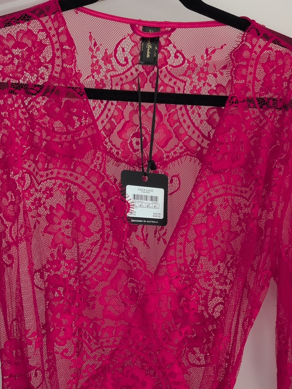 New With Tags Honey Birdette Lovelace Robe - Picture 3 of 6